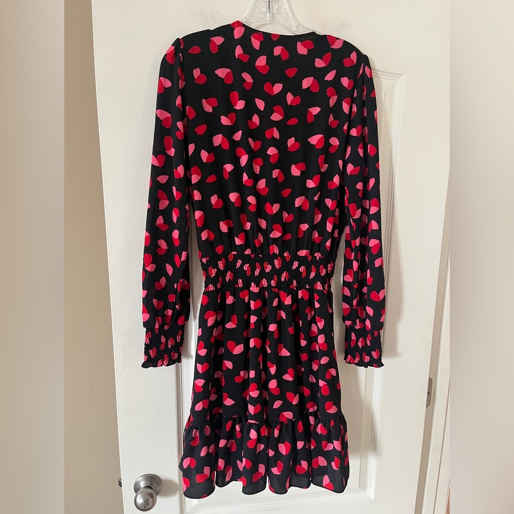 MICHAEL Michael Kors Black and Pink  Pattern Dress Designer Size Medium - Picture 8 of 16